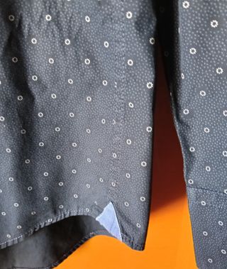 Camisa Mango Hombre Talla M Azul Marino