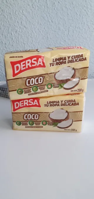 Jabón DERSA Coco Limpia Ropa Delicada 200g