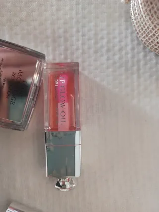 Estuche Maquillaje Dior Dorado y Rosa