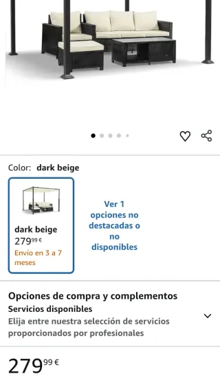 Carpa Pérgola Exterior 3 x 3 m VOUNOT