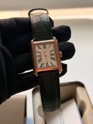 Reloj Fossil Carraway Piel Verde/Dorado