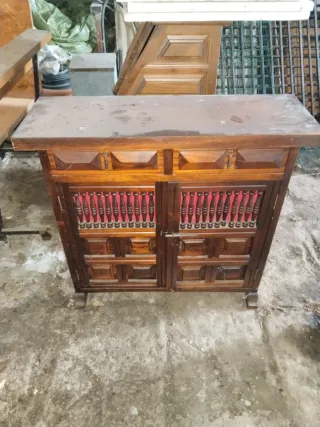 Mueble recibidor castellano madera