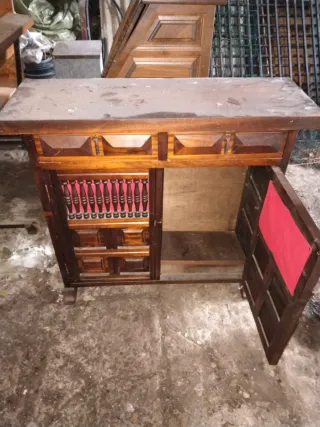 Mueble recibidor castellano madera