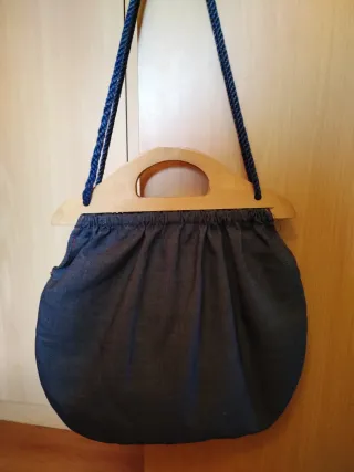 Bolso vaquero artesano vintage