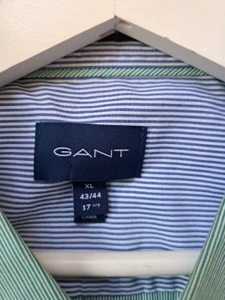 Camisa Gant Rayas Verdes Talla XL