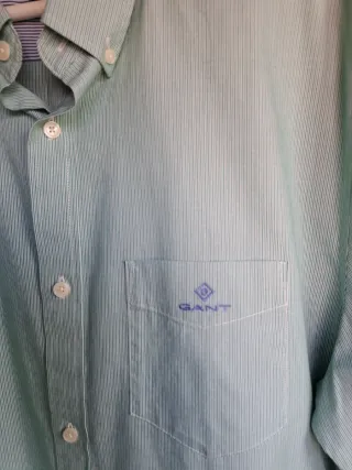 Camisa Gant Rayas Verdes Talla XL