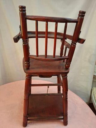 TRONA ANTIGUA DE MADERA  PARA BEBE