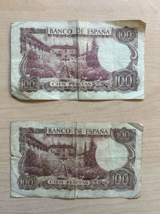 Lote 6 Billetes Pesetas España