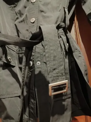 Camisa con cinturón Javier Simorra Negra Talla 38