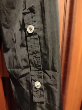 Camisa con cinturón Javier Simorra Negra Talla 38