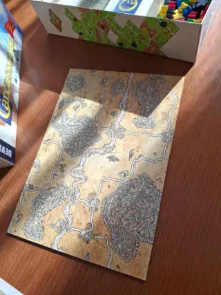 Juego de mesa Carcassonne + fichas río