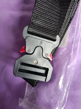 Cinturón Táctico Negro Hebilla Metálica