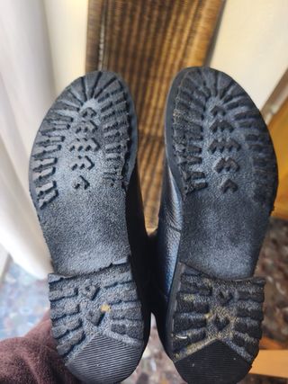 Botas Zara T40 Piel Negra