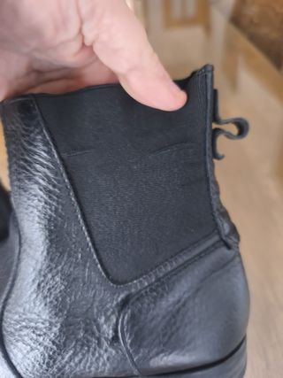 Botas Zara T40 Piel Negra