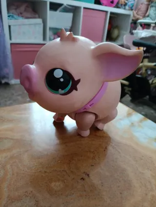 Juguete Cerdito Rosa con Tutú y Lazo