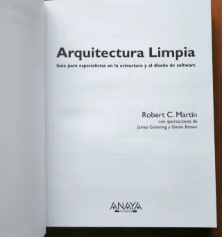 Arquitectura limpia: Guía para especialistas en...