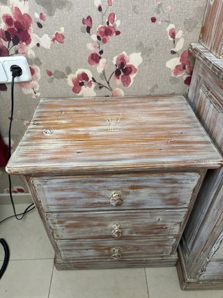 Juego de dormitorio rústico