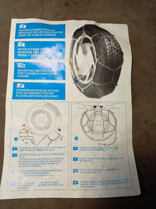 Cadenas Nieve 4x4 Jolpe Cable Flexible