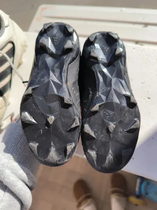 Botas de fútbol niño negras Talla 28 1/3