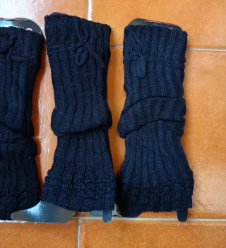 Calentadores de piernas negros