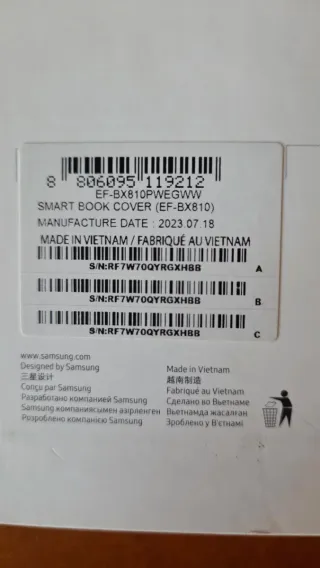 Funda Original Samsung Galaxy Tab S9+ S9+5G Blanca