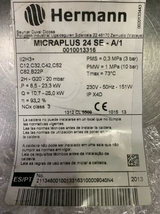 Placa Electrónica Caldera Hermann MICRAPLUS 24 SE