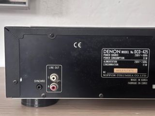 Reproductor CD Denon DCD-425 Negro