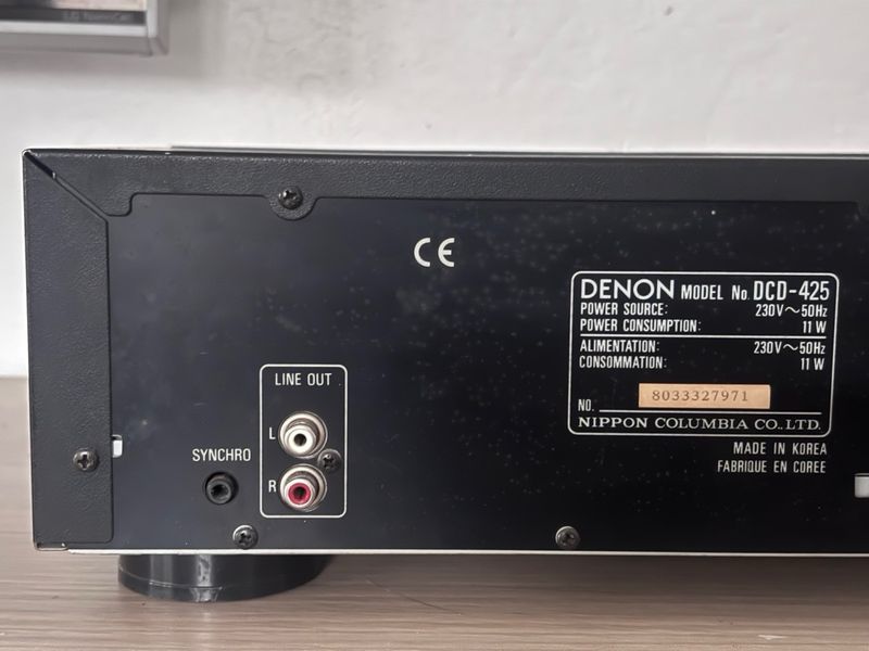 Reproductor CD Denon DCD-425 Negro afbeelding 7