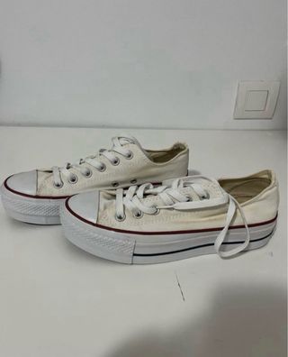 Converse Blancas Bajas Plataforma