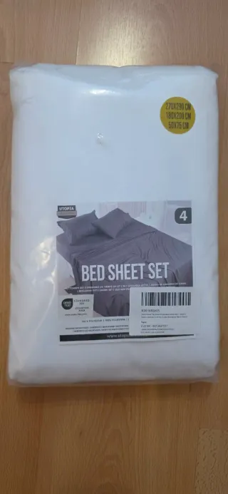 Juego Sábanas Cama 180x200 Blanco