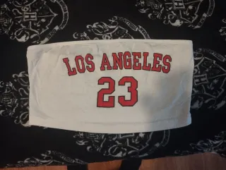 Top banda blanco Los Ángeles sport Shein