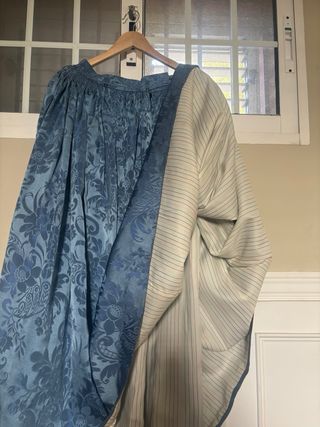 Falda indumentaria valenciana azul