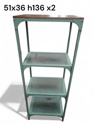 Estantería Industrial Madera y Metal