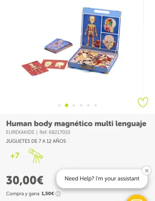 Juego didáctico Cuerpo Humano Multilenguaje