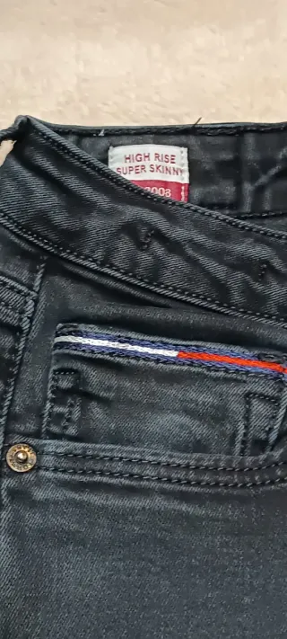 Vaquero Tommy Hilfiger Mujer Talla 31/32 Negro