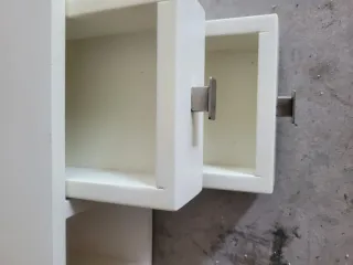Mueble estante blanco con cajones.101x16x24cm