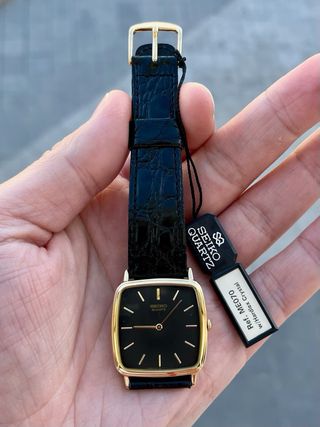 Reloj Seiko “Tank” Vintage Gold NOS *Año 1992*