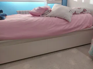 Cama Malm Ikea 90 con cajones