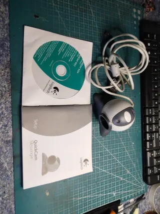 Webcam Logitech Antigua Gris/Blanca