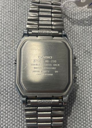 Reloj Casio AQ-230 Plata/Blanco