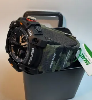 Reloj Deportivo SMAEL Negro y Multicolor