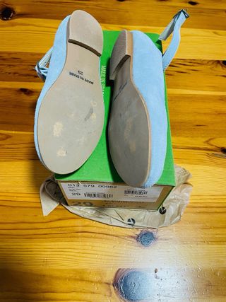 Zapatos infantiles azul Made in Spain -VICTORIA