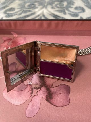 Anillo Dior Rosa y Plateado con Cristales