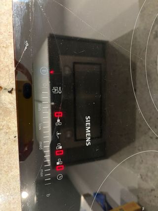 Placa Inducción Siemens Negra