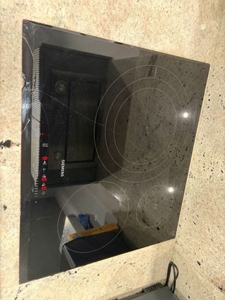 Placa Inducción Siemens Negra