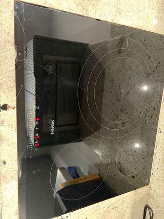 Placa Inducción Siemens Negra