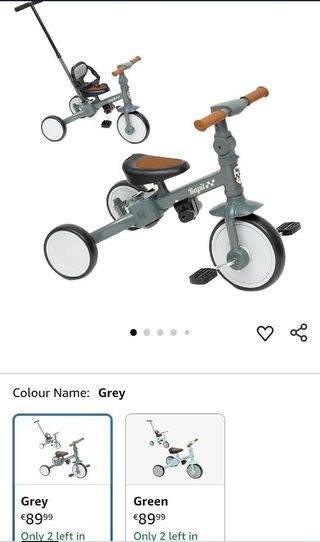 Triciclo 5 en 1 transformable