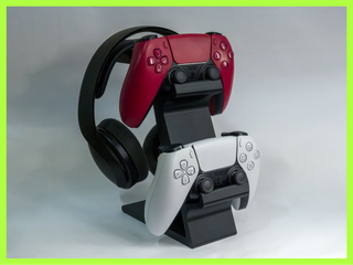 Supporto Gamer 3D per Cuffie e 2 Controller