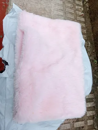 Conjunto Guantes y Bufanda Negro y Rosa