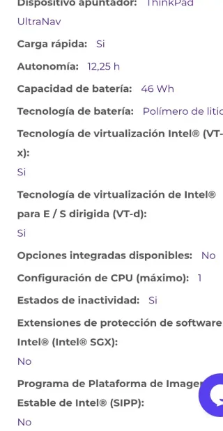 Lenovo Thinkpad L13 i7 11th generación